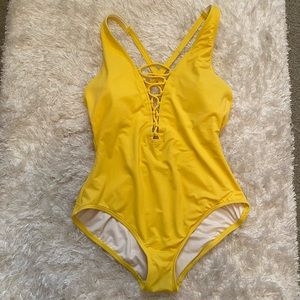 Yellow Micheal Kors one piece